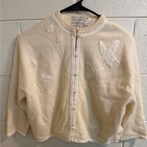 Vintage cream angora knit made especially for Doreen